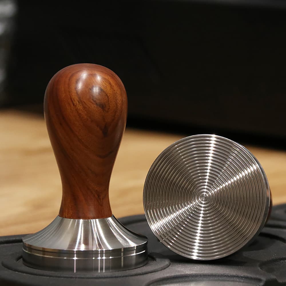 Puukahvainen tamperi 53 mm / espressotamperi 53 mm / kahvitamperi