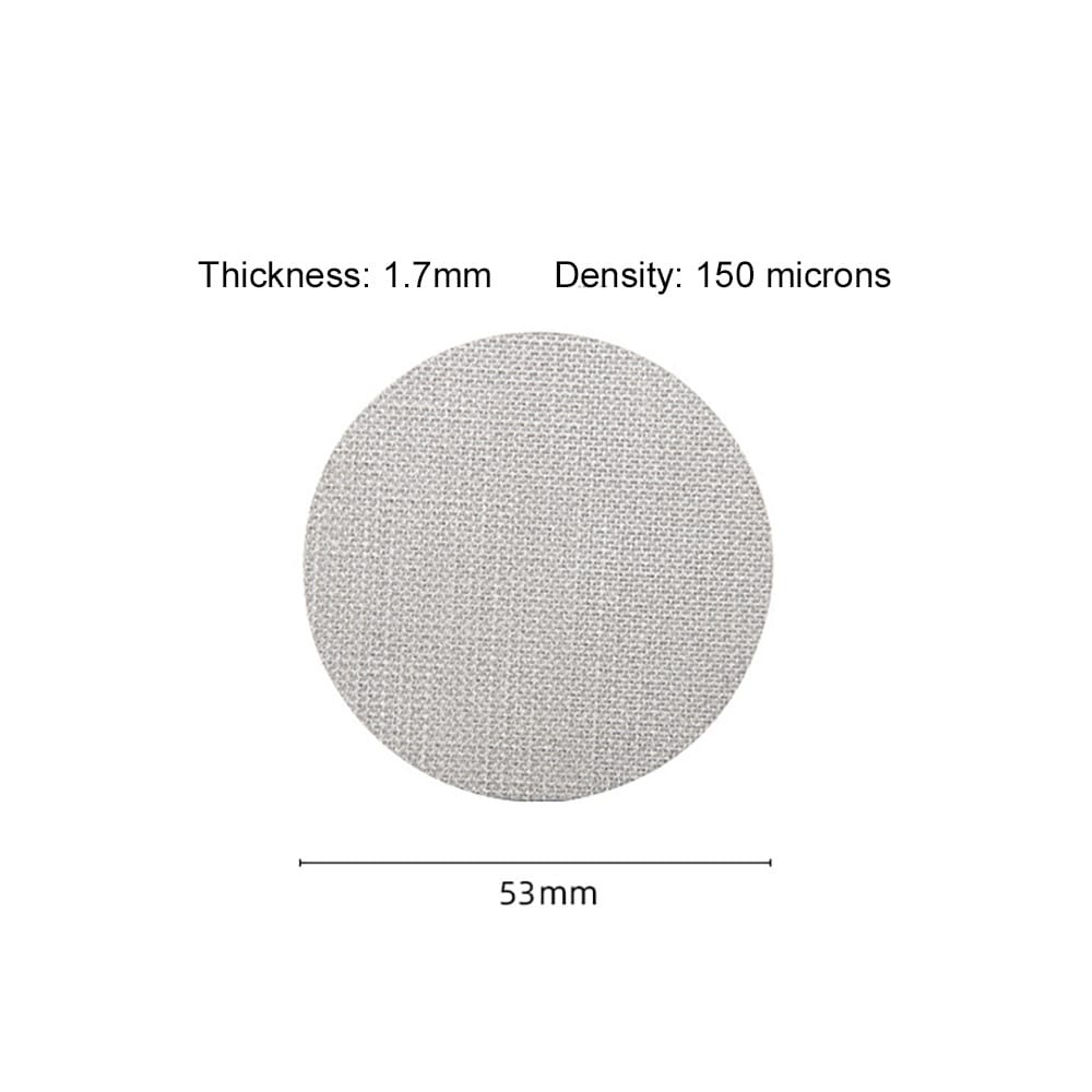 Ruostumattomasta teräksestä valmistettu kahvipakkausseula 1,7 x 53 mm / kahvipakkausseula 53 mm