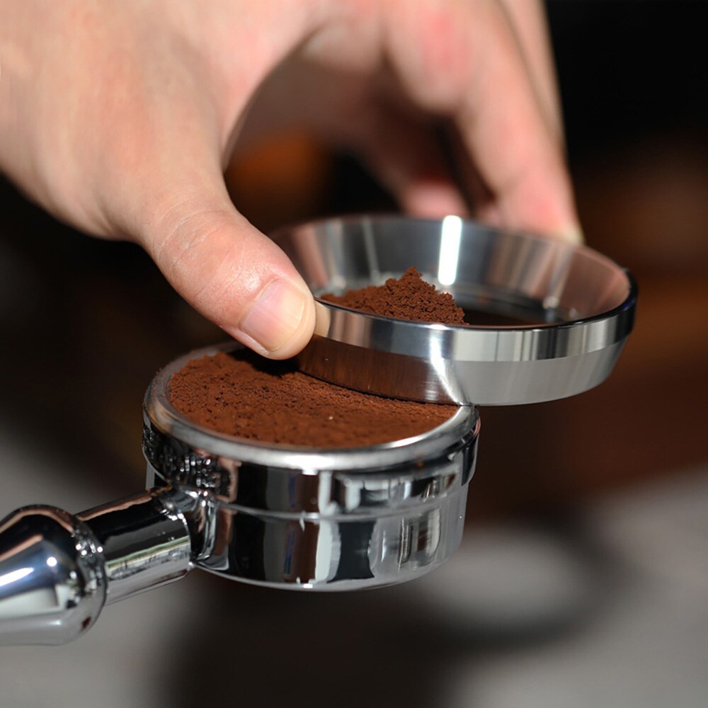 Ruostumattomasta teräksestä valmistettu annostelurengas, 53 mm / espresson annostelurengas