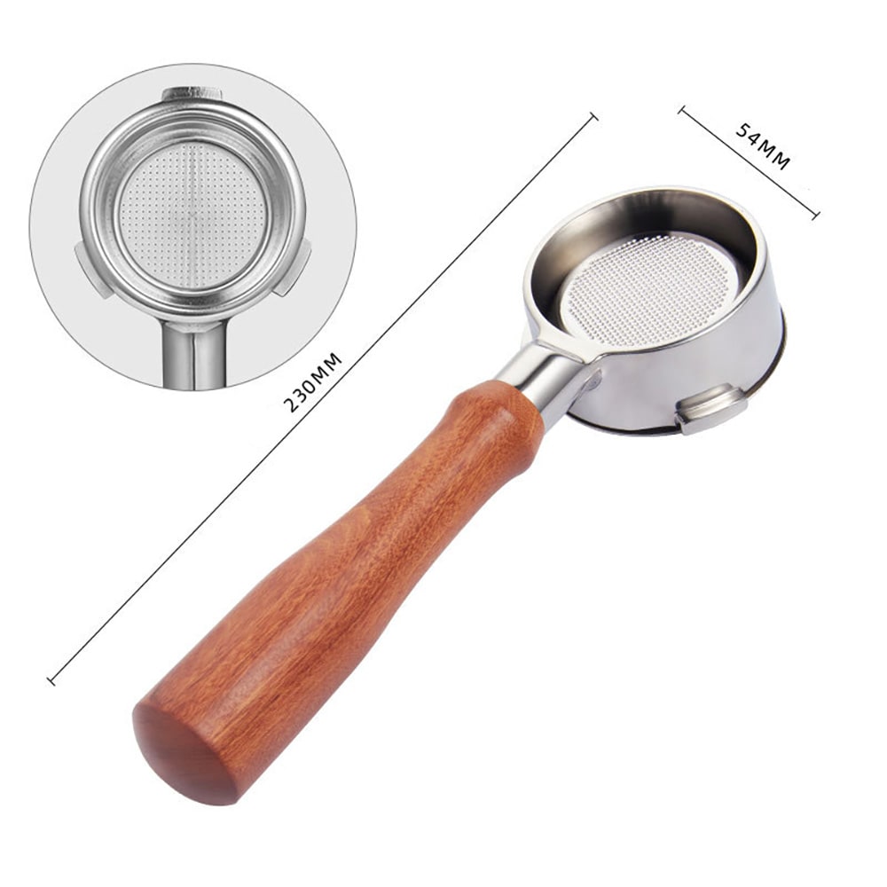 54 mm:n portafilteri Breville 870–880 -kahvinkeittimeen – pohjaton portafilteri, 54 mm