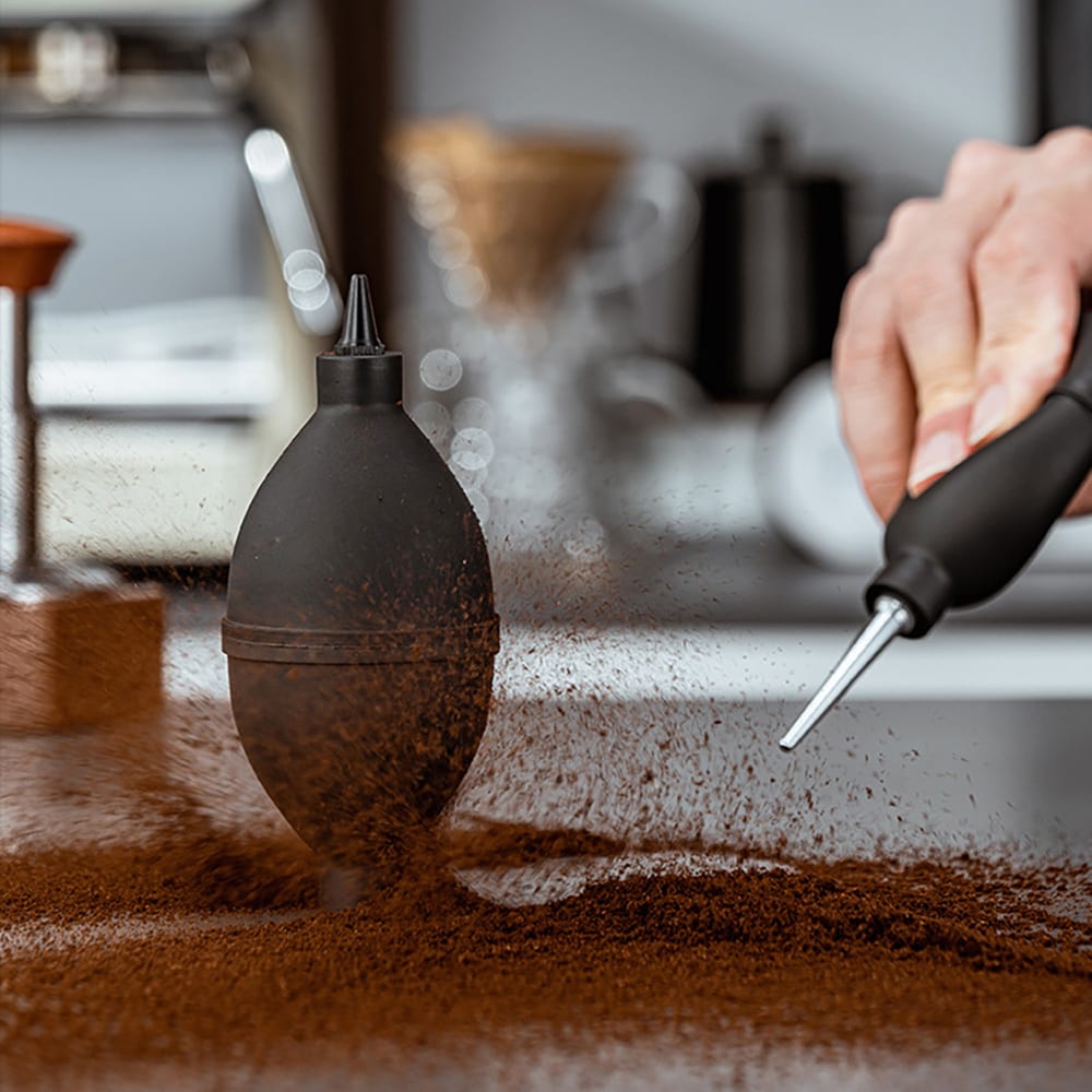 Puhalluspallo kahvinkeittimelle / espressokoneen puhdistustyökalu / ilmapuhallin kapealla suuttimella