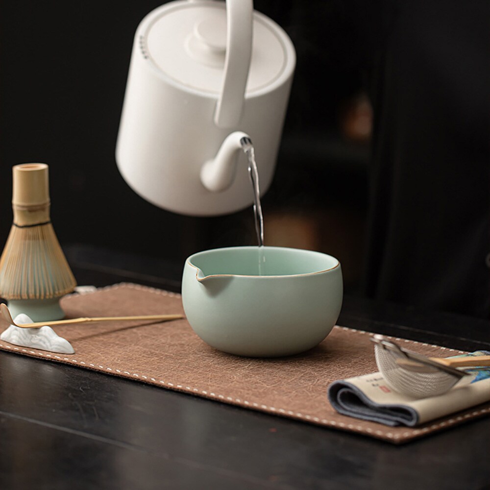 RuYao-matcha-teesetti / 8-osainen RuYao-matcha-setti / matcha-setti, jossa on Ru Yao -kulho ja chasen