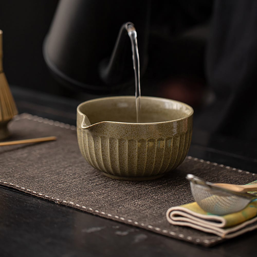 Matcha-teesetti / 8-osainen krysanteemimatcha-setti / matcha-setti, jossa on krysanteemikulho