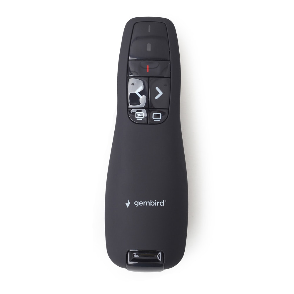 Langaton esityskaukosäädin laserosoittimella / PowerPoint-kaukosäädin / USB-esityslaite 2,4 GHz