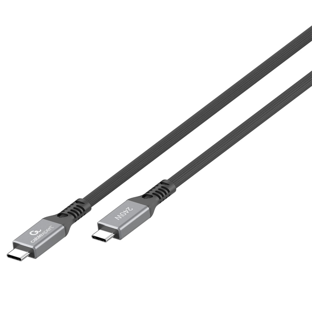 USB4 USB-C 240 W lataus- ja datakaapeli 30 cm / USB4-kaapeli USB-C:stä USB-C:hen USB-C:hen