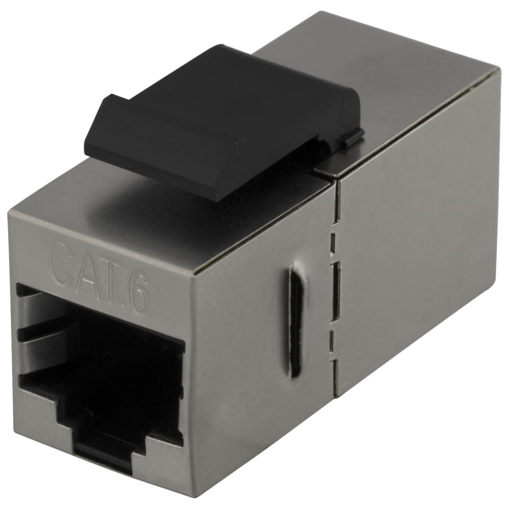 Deltaco Cat6 Keystone-liitin 2xRJ45 / Cat6 Keystone-liitin / RJ45-liitin