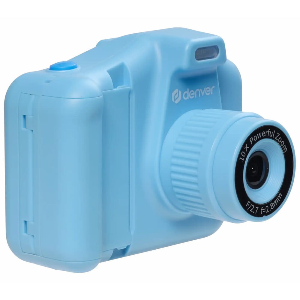 Denver KPC-1370BU lasten kamera tulostimella / instantkamera lapsille 64 Gt microSD-kortilla – Sininen