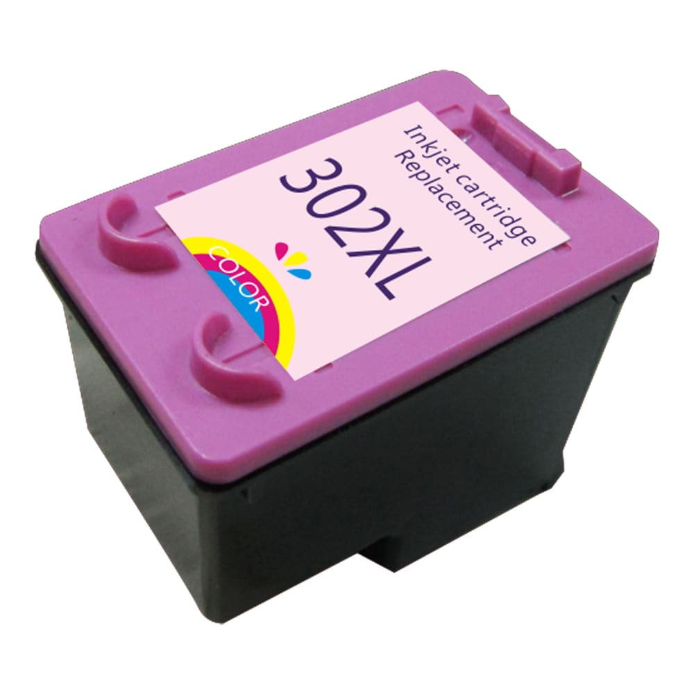 302XL mustekasetti HP-tulostimiin / yhteensopiva värikasetti 14 ml / syaani, magenta ja keltainen
