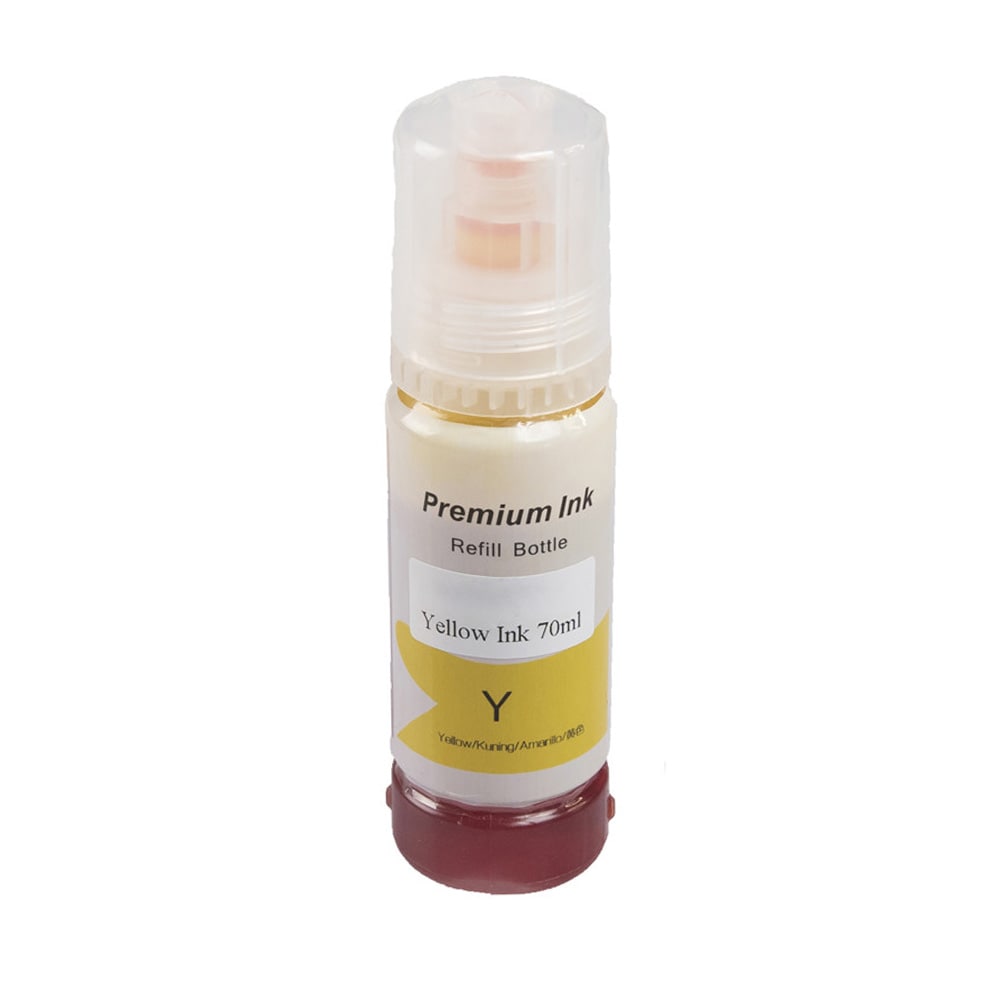 Mustetäyttö Epson-tulostimille keltainen / 70 ml / C13T03V44A / C13T03R440 / C13T00S44A