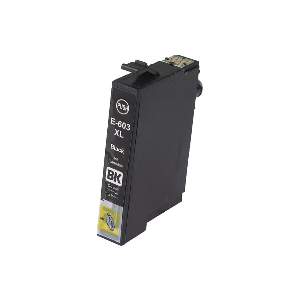 Mustekasetti Epson-tulostimille 603XL musta / yhteensopiva kasetti / 18,2 ml / C13T03A14010