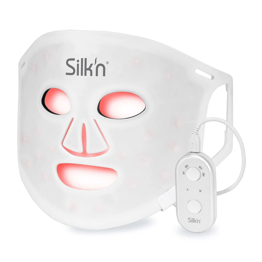 Silk'n Facial LED Mask 100 LEDs / LED-kasvonaamio 4 valotilalla / kasvojen ihonhoitonaamio