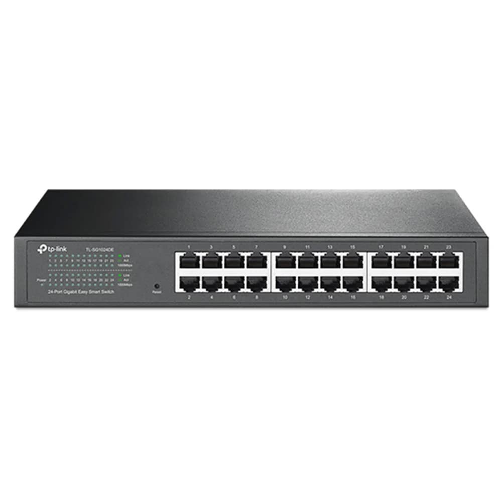 TP-LINK-kytkin TL-SG1024DE 24xGBit / 24-porttinen Gigabit-kytkin / Hallittu L2-kytkin / Managed L2-kytkin