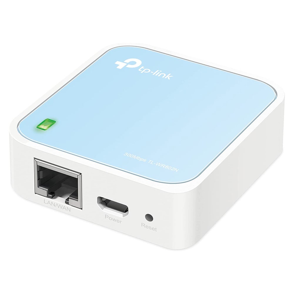 TP-Link TL-WR802N matkareititin / langaton taskureititin 300 Mbit/s / WiFi-reititin matkalle