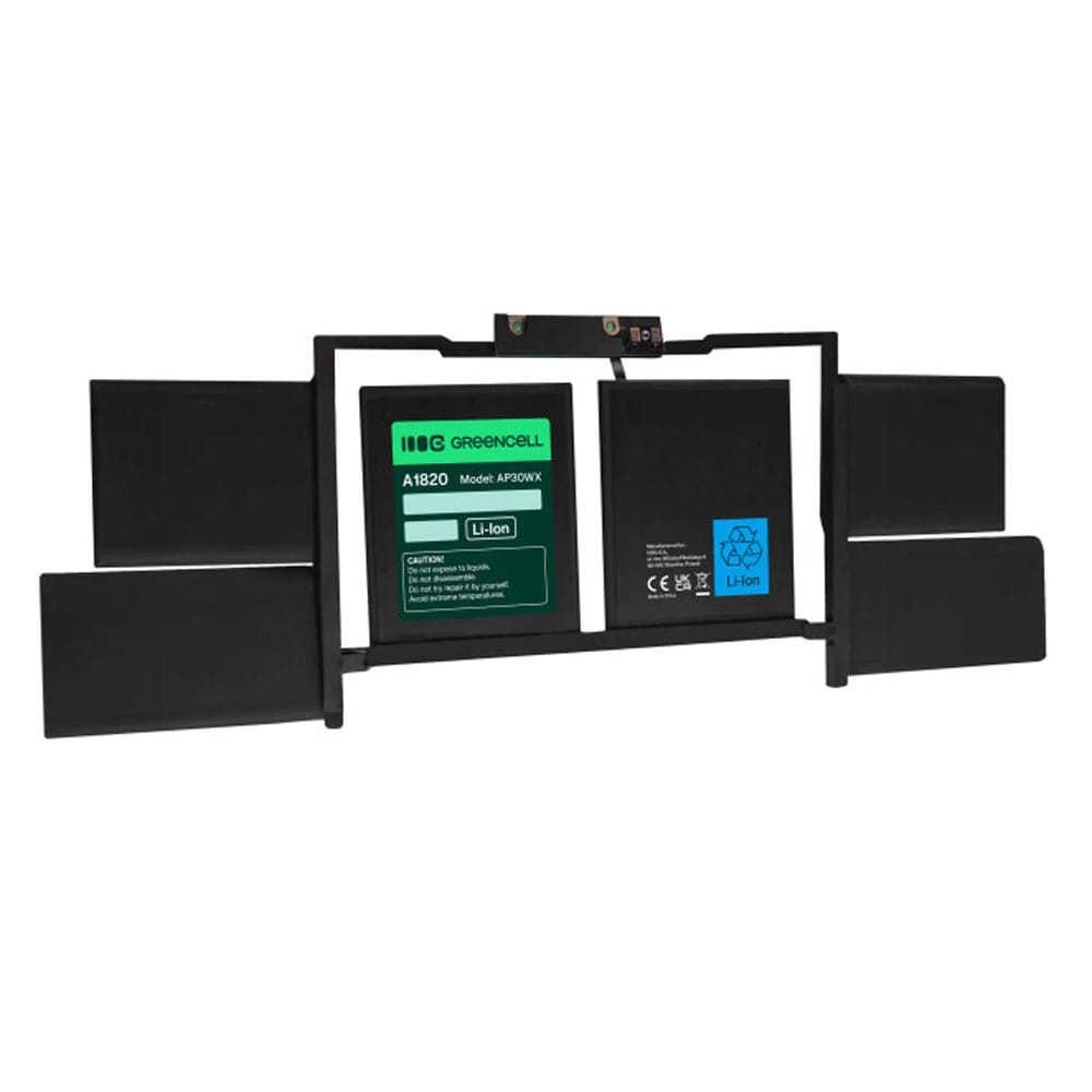 Green Cell A1820 -akku Apple MacBook Pro 15 tuuman A1707 -mallille (2016, 2017) / vara-akku