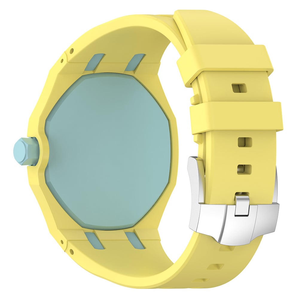 Silikoniranneke ja suojakuori AP x Swatch Royal Pop Blaue Acht -laitteelle