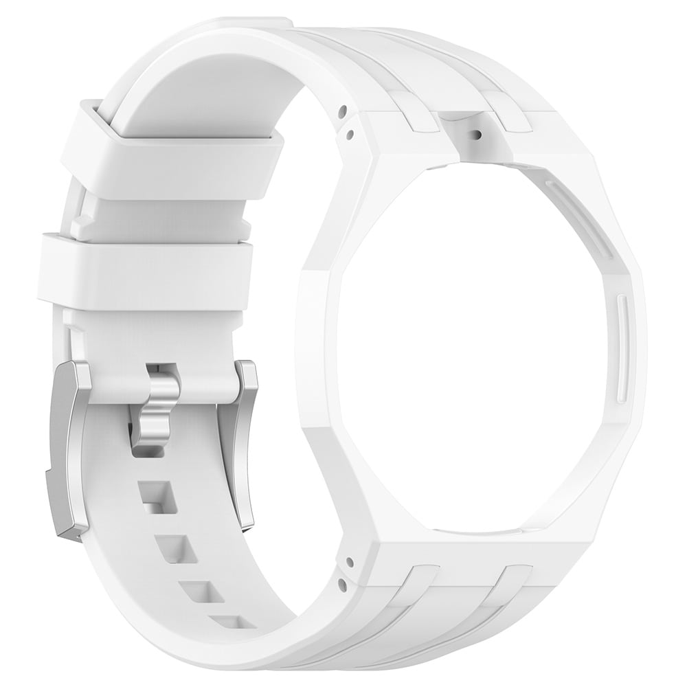 Silikoniranneke ja suojakuori AP x Swatch Royal Pop Huit Blanc -rannekkeelle