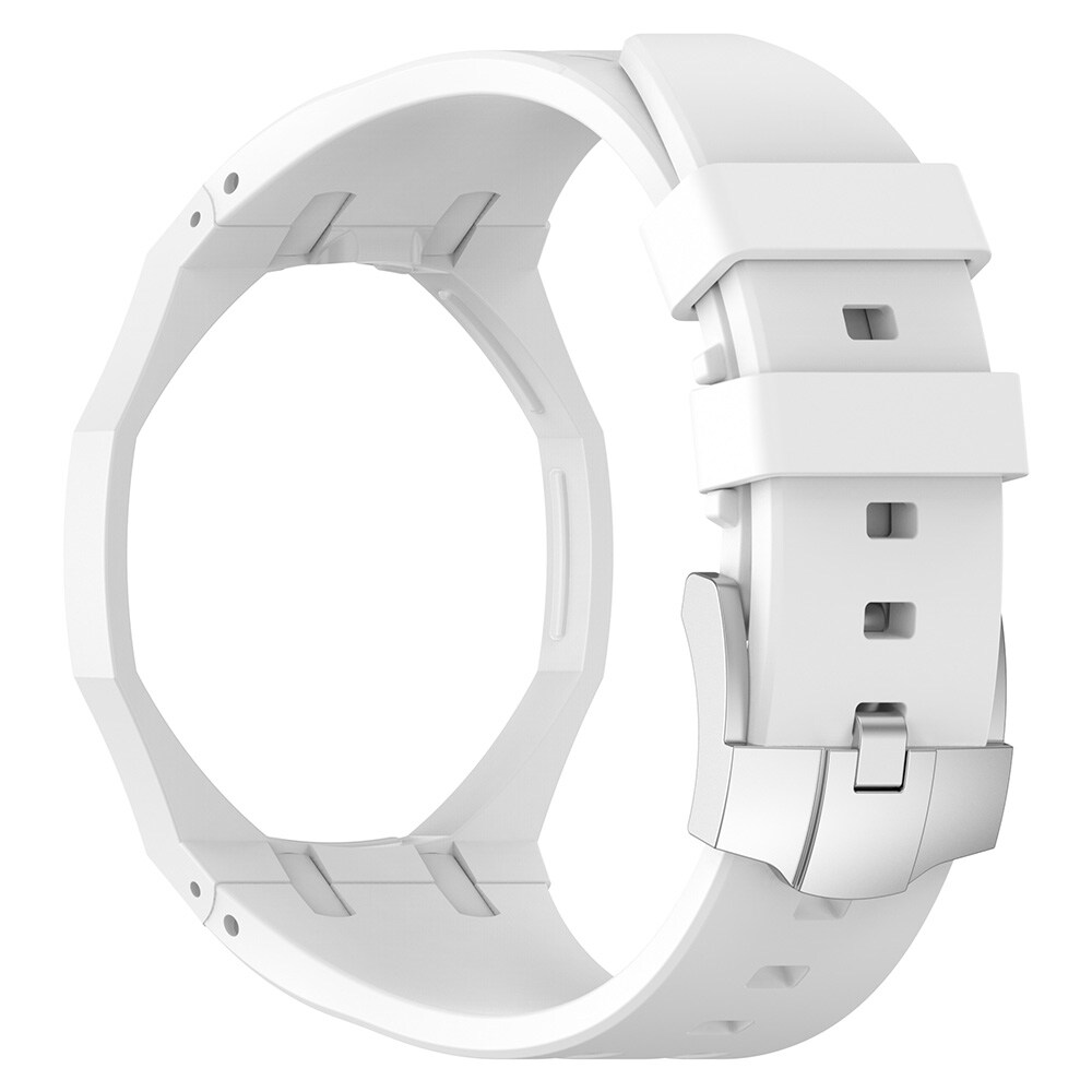 Silikoniranneke ja suojakuori AP x Swatch Royal Pop Huit Blanc -rannekkeelle