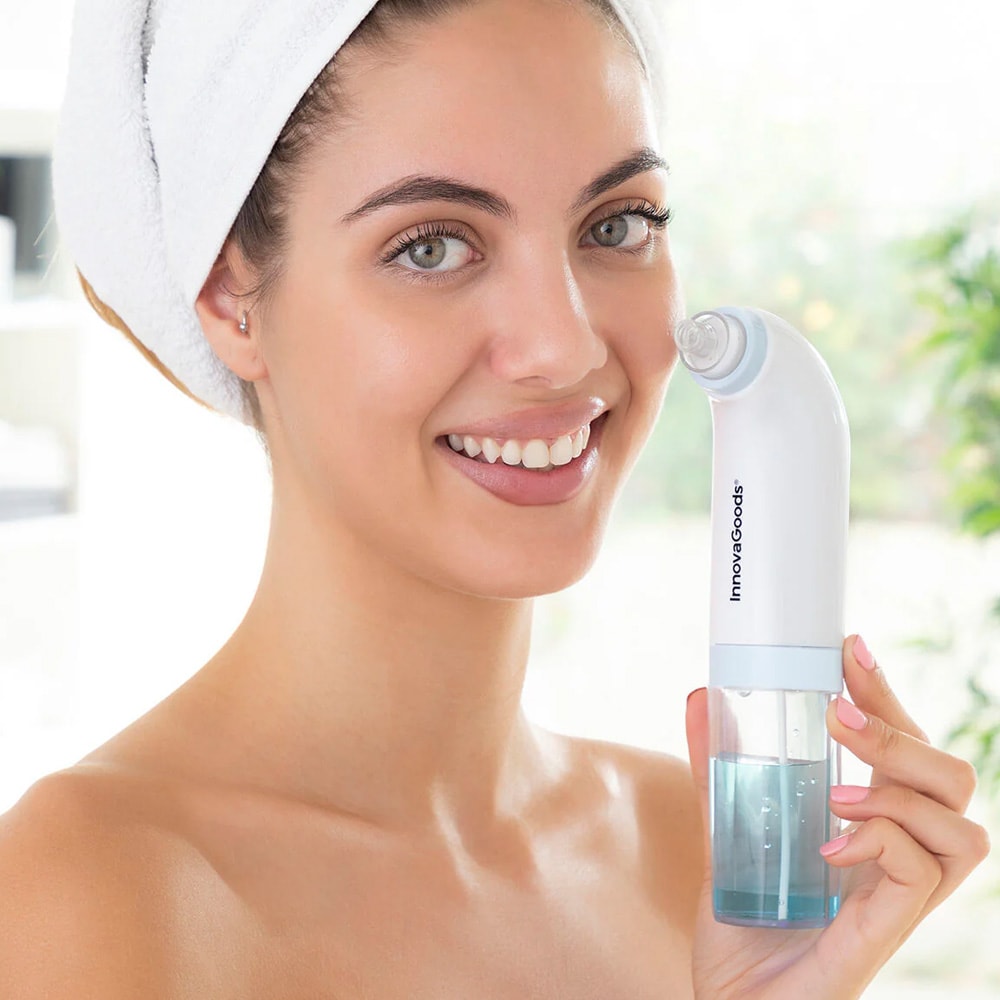 Ladattava hydro-kasvojenpuhdistuslaite / ihohuokosten puhdistaja vedellä / hydro-cleanser 6 suuttimella