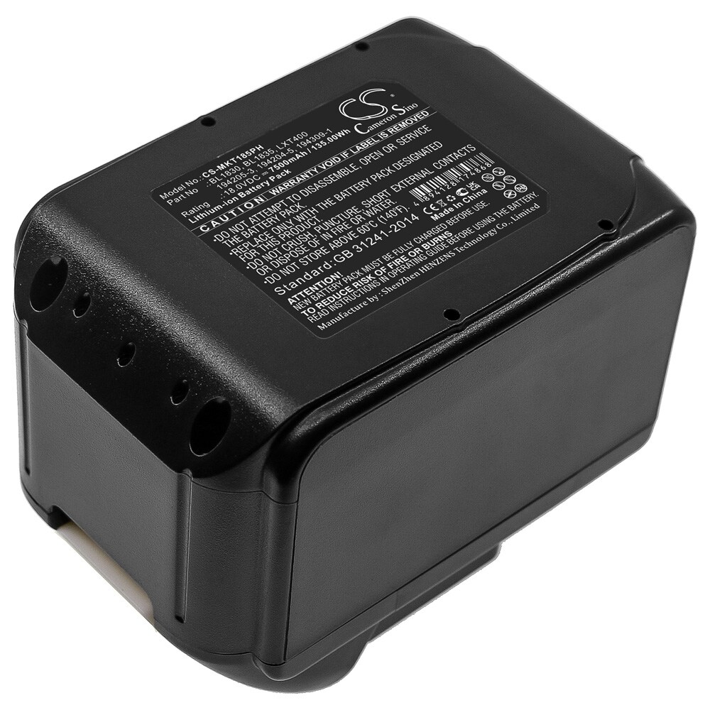 Akku Makita-sähkötyökaluille, 18 V, 7500 mAh / 18 V:n vara-akku Makitalle
