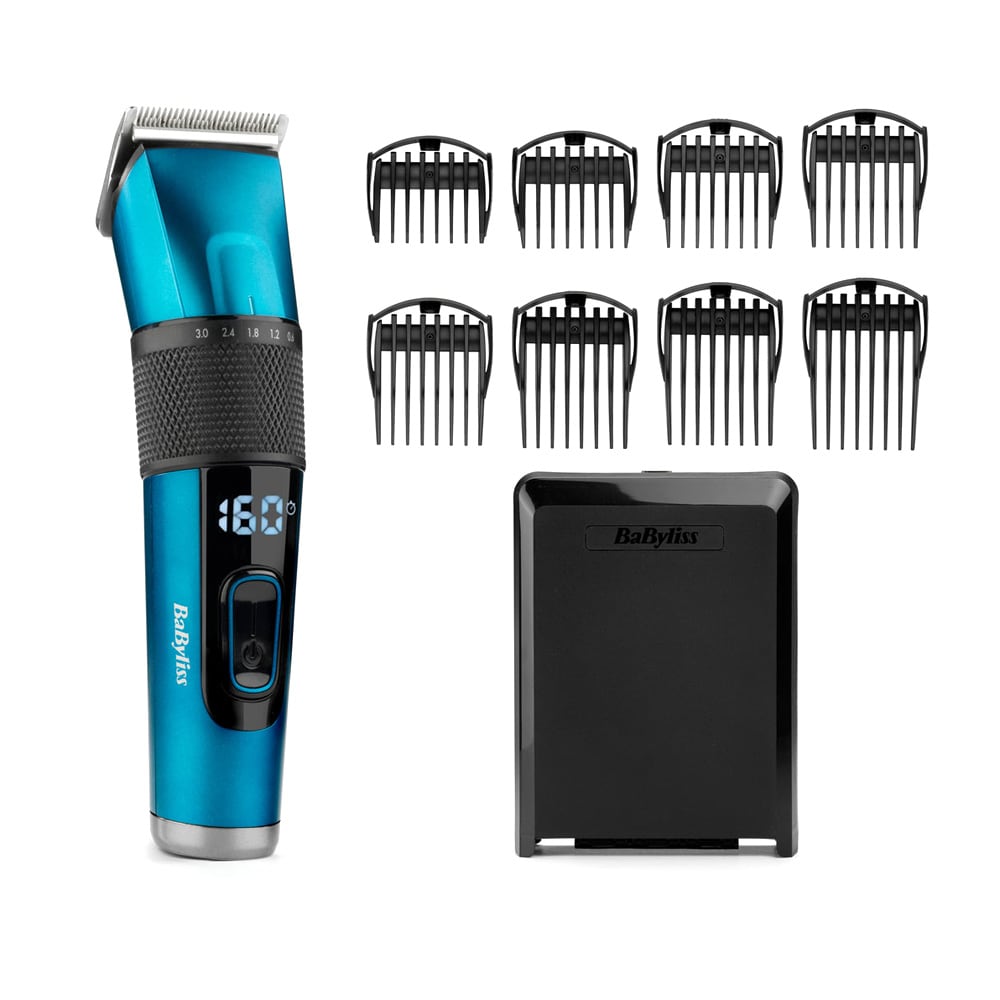 BaByliss E990E hiustrimmeri / johdoton trimmeri japanilaisella teräksellä / 45 leikkauspituutta ja 160 min akunkesto