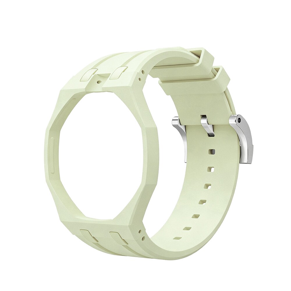 Silikonirannekkeen ja suojakotelon AP x Swatch Royal Pop 12 O'clock - Lime