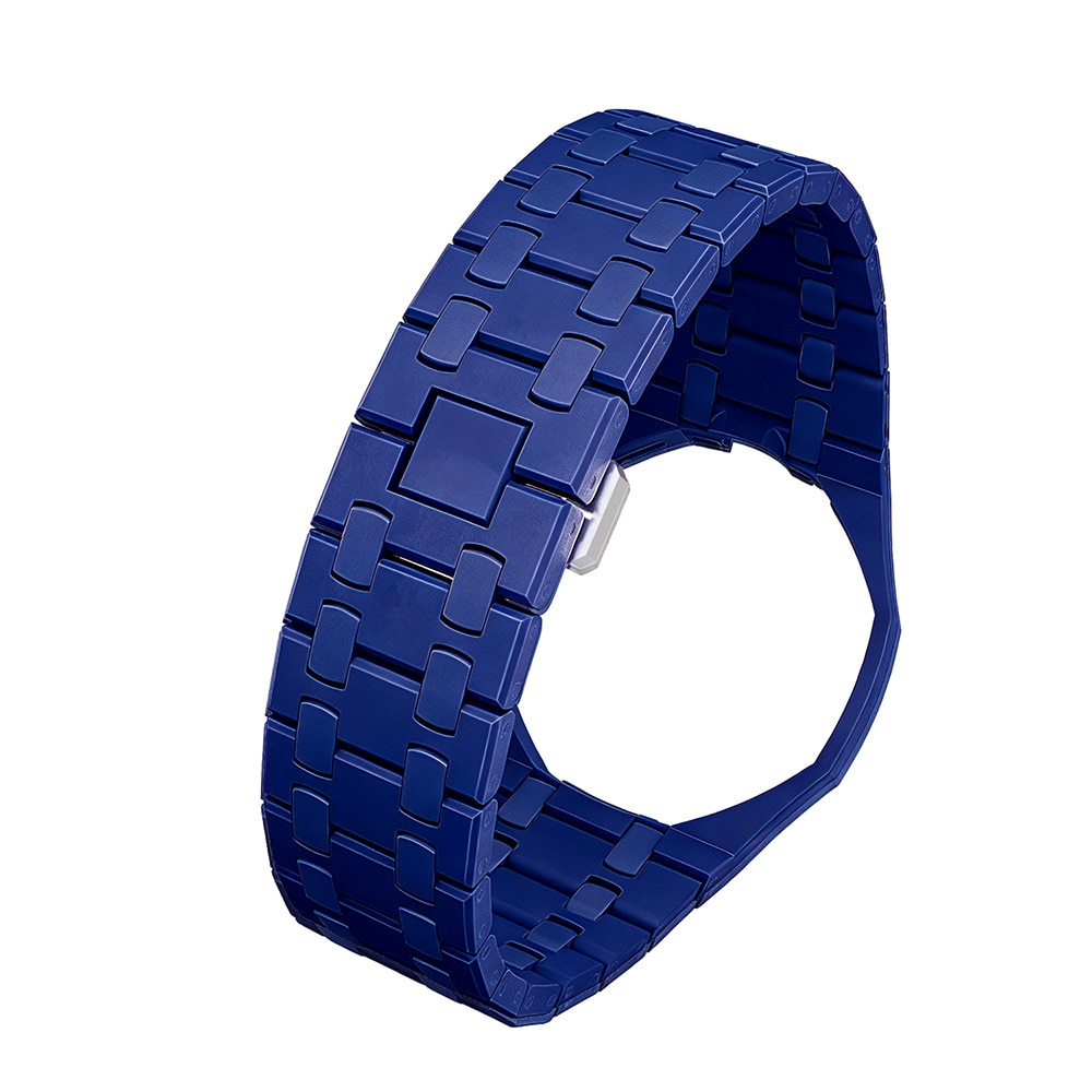 Biokeraaminen rannekoru ja suojakotelo AP x Swatch Royal Pop 12 O'clock - Sininen
