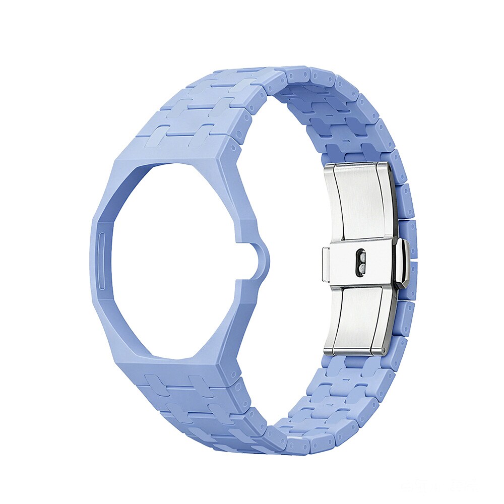 Biokeraaminen rannekoru ja suojakotelo AP x Swatch Royal Pop 3 O'clock -mallille – vaaleansininen