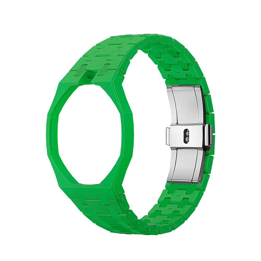 Biokeraaminen rannekoru ja suojakotelo AP x Swatch Royal Pop 12 O'clock - Vihreä