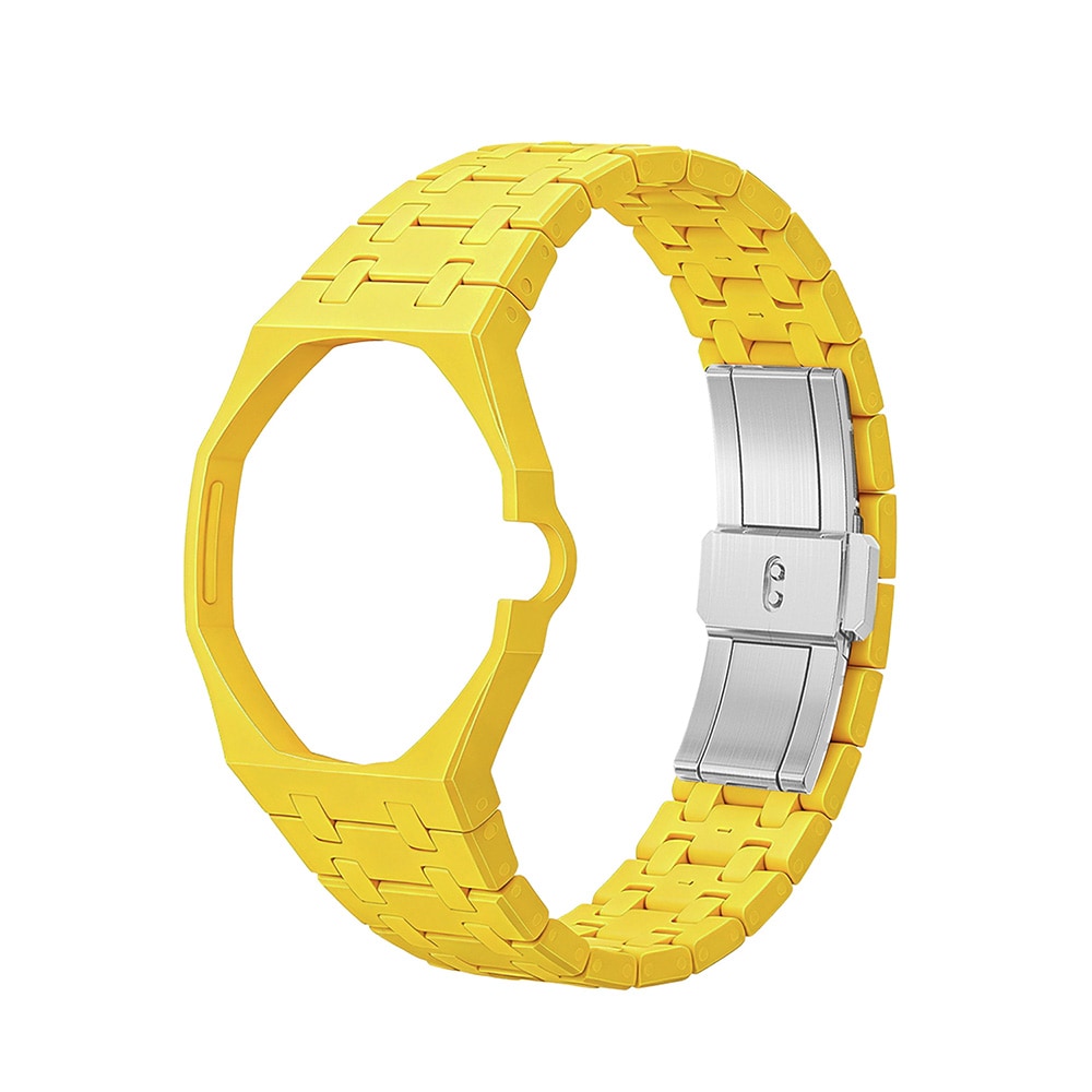 Biokeraaminen rannekoru ja suojakotelo AP x Swatch Royal Pop 3 O'clock - Keltainen