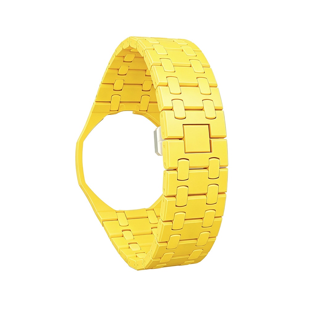 Biokeraaminen rannekoru ja suojakotelo AP x Swatch Royal Pop 3 O'clock - Keltainen