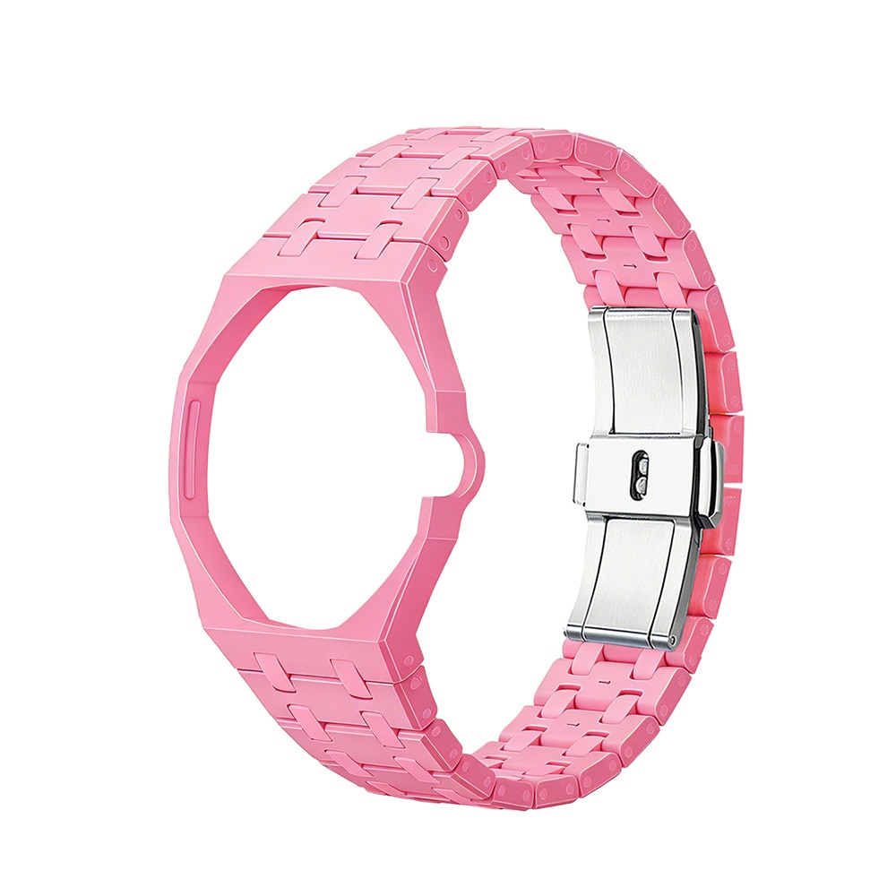 Biokeraaminen rannekoru ja suojakotelo AP x Swatch Royal Pop 3 O'clock - Vaaleanpunainen