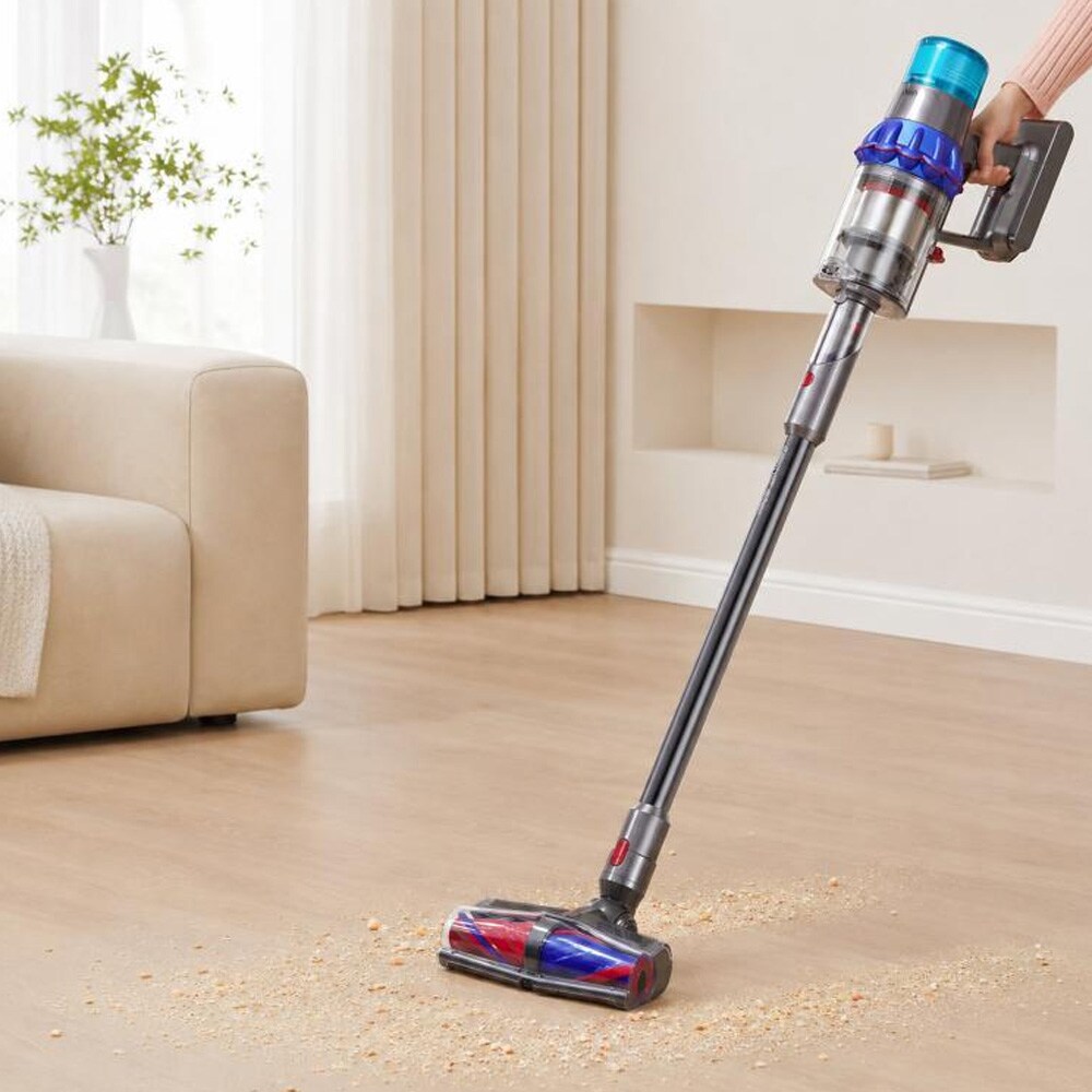 Imurisuutin Dyson V7/V8/V10/V11/V15 -malleihin / lattiasuutin vihreällä LED-valolla ja takertumista estävällä harjalla