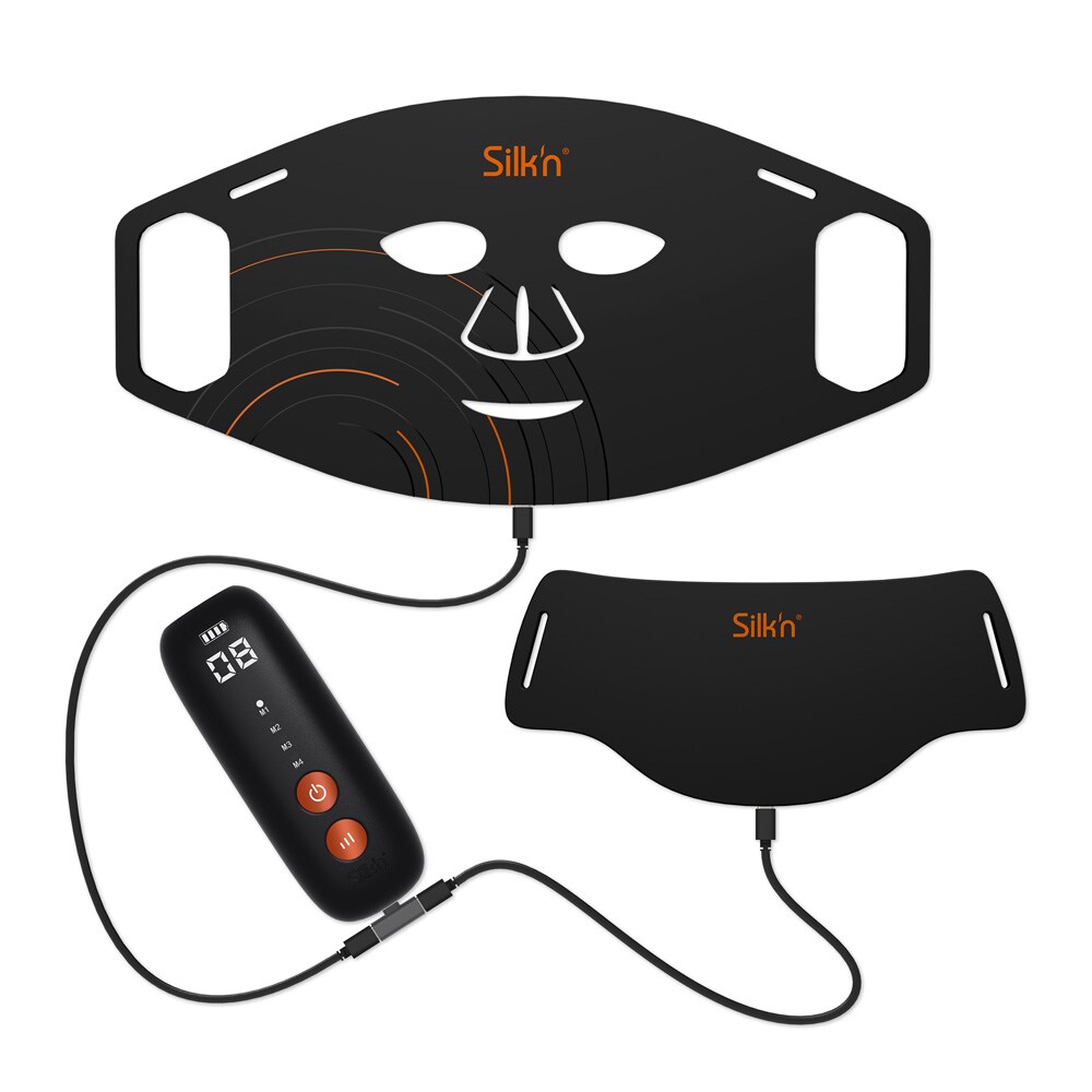 Silk’n Facial Dual LED Mask / LED-naamio kasvoille ja kaulalle / valohoitonaamio anti-age-hoitoon