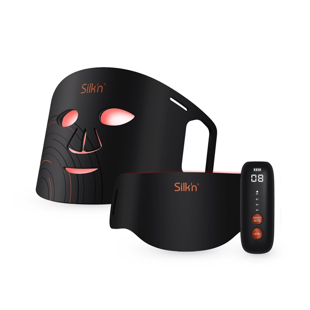 Silk’n Facial Dual LED Mask / LED-naamio kasvoille ja kaulalle / valohoitonaamio anti-age-hoitoon
