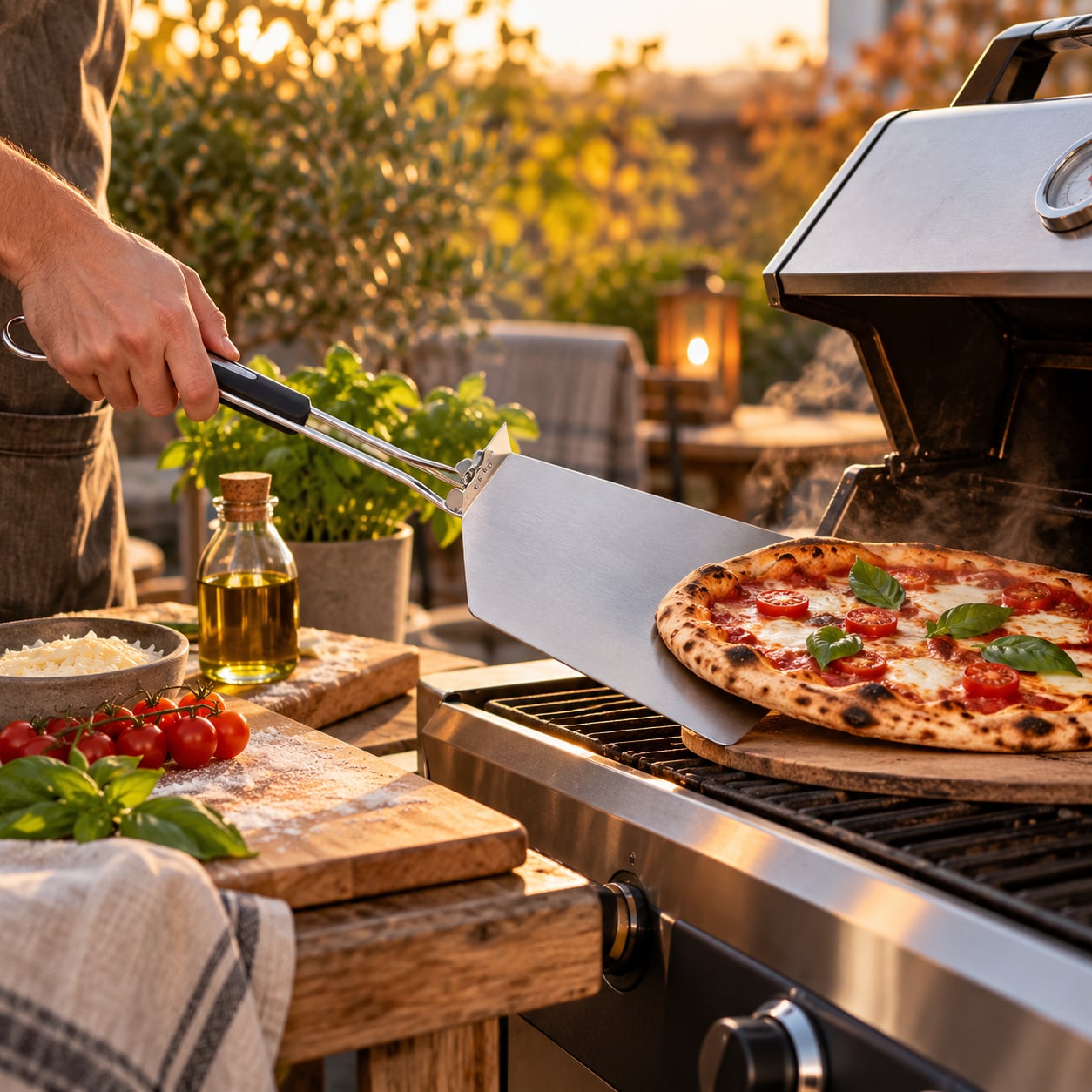 Taitettava pizzalapio / pizzalapio 55 cm / BBQ-pizzalapio grillaukseen