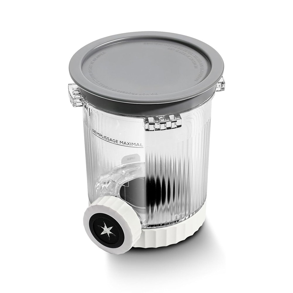 Jäätelöastia Ninja Creami Swirl NC700/NC701 -malleille / harmaa astia kannella / 473 ml:n jäätelöpurkki