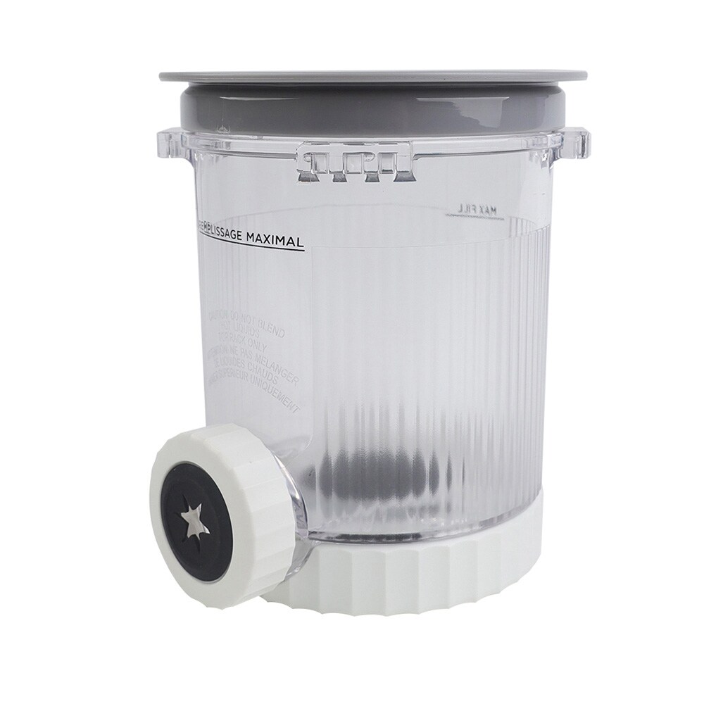 Jäätelöastia Ninja Creami Swirl NC700/NC701 -malleille / harmaa astia kannella / 473 ml:n jäätelöpurkki