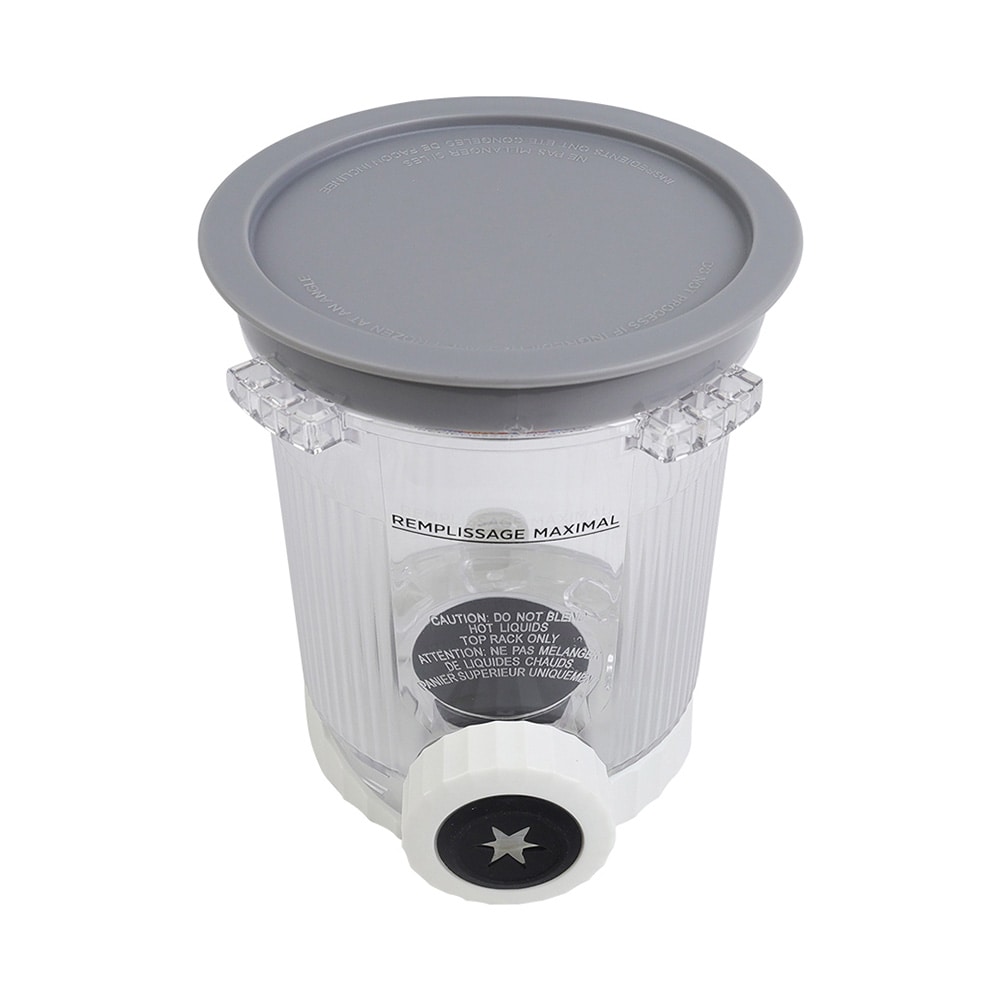 Jäätelöastia Ninja Creami Swirl NC700/NC701 -malleille / harmaa astia kannella / 473 ml:n jäätelöpurkki