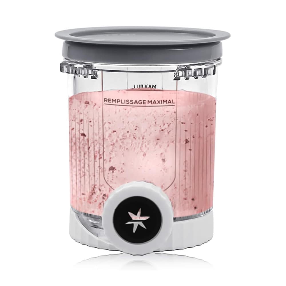 Jäätelöastia Ninja Creami Swirl NC700/NC701 -malleille / harmaa astia kannella / 473 ml:n jäätelöpurkki