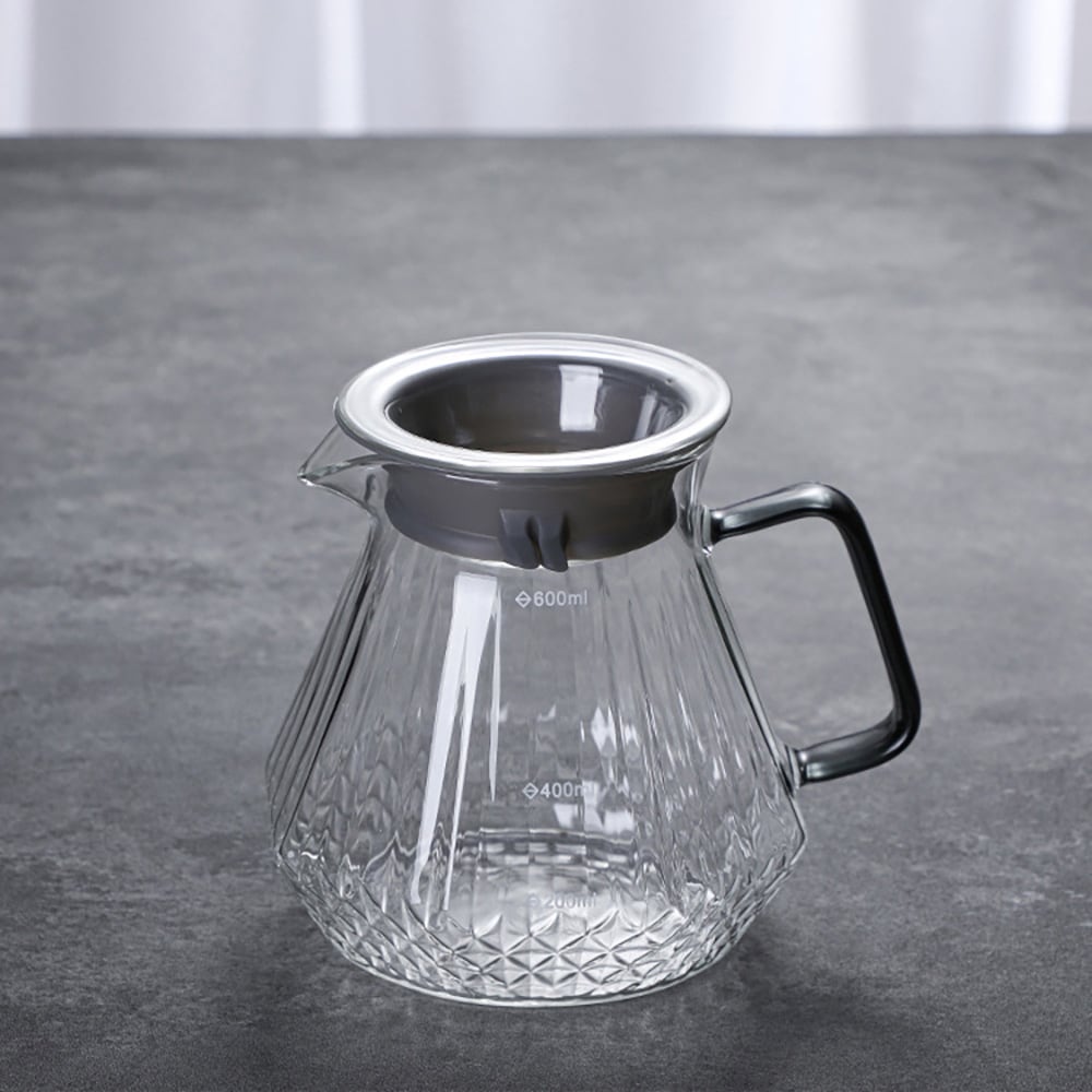 Lasinen pour over -kahvinkeittosetti suodattimella / Kahvinkeittosetti, jossa on suodatin