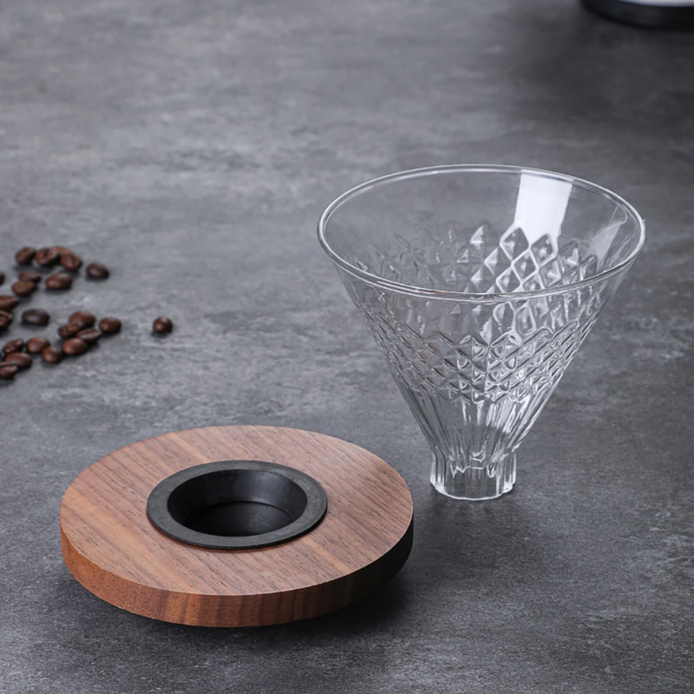 Lasinen pour over -kahvinkeittosetti suodattimella / Kahvinkeittosetti, jossa on suodatin