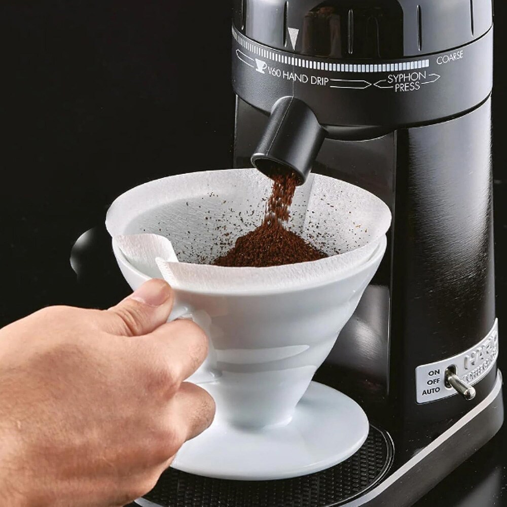 V60-kahvisuodatin keramiikkaa / valkoinen pour over -suodatinteline / kahvisuppilo 1–2 kupille
