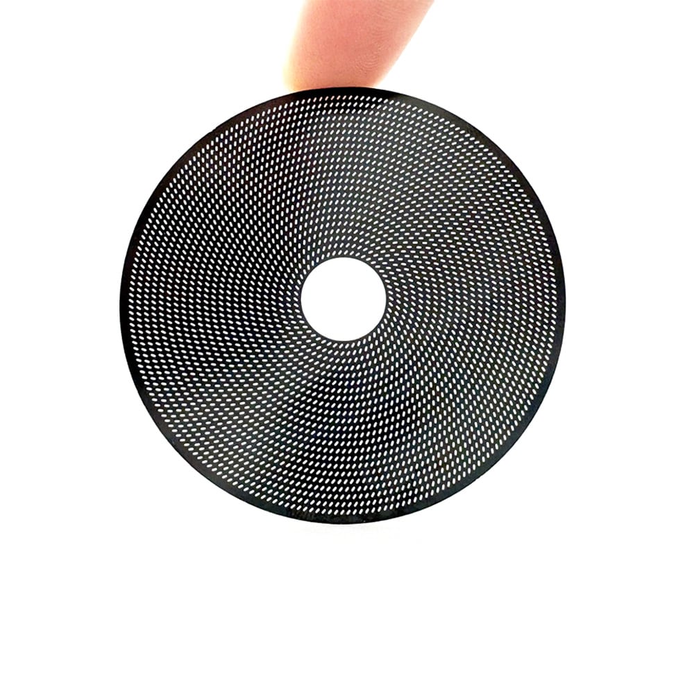 Puck-suodatin 58,5 mm 3 kpl / espresson puck screen keskireiällä 0,2 mm / espressosuodatin – musta