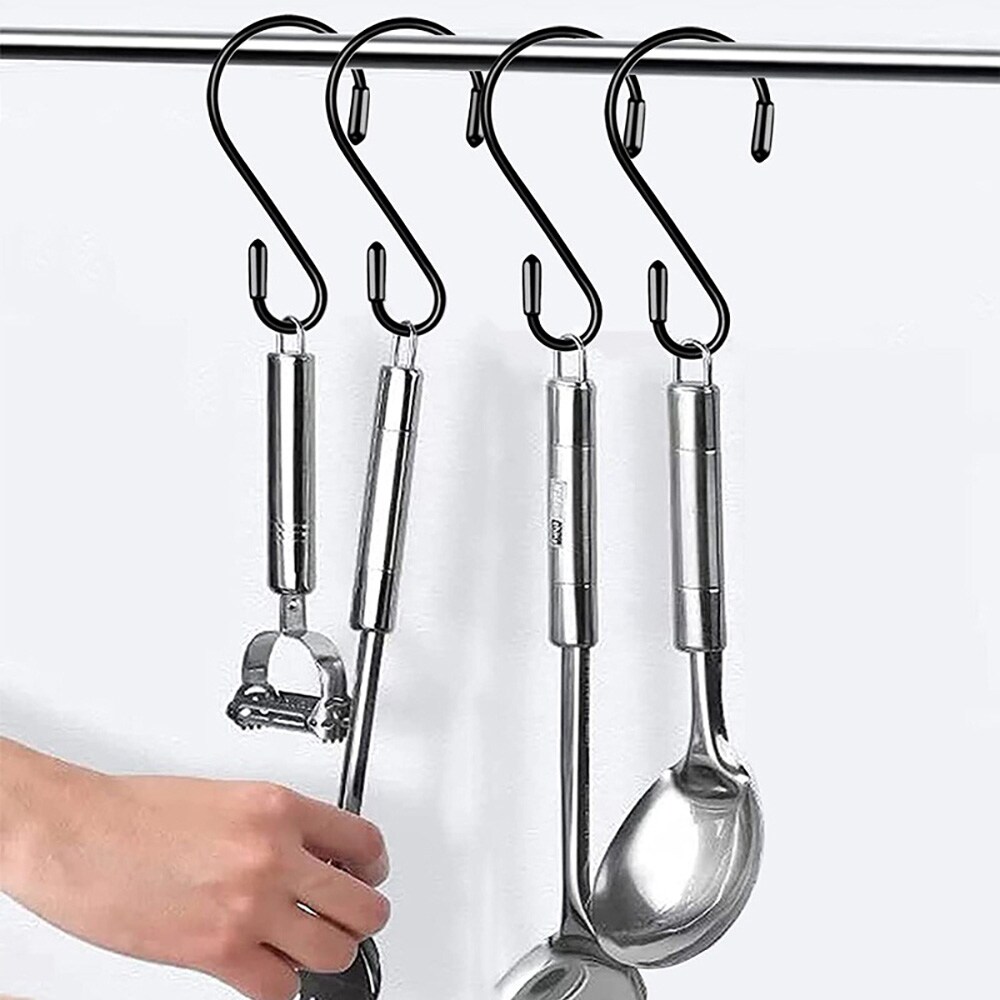 Vankka metallinen S-koukku, 20 kpl:n pakkaus / S-muotoiset metallikoukut / Metalliset ripustuskoukut