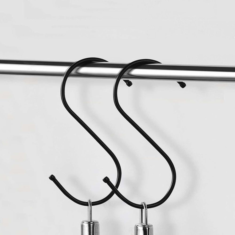Vankka metallinen S-koukku, 120 mm, 20 kpl:n pakkaus – Svart / S-muotoiset metallikoukut
