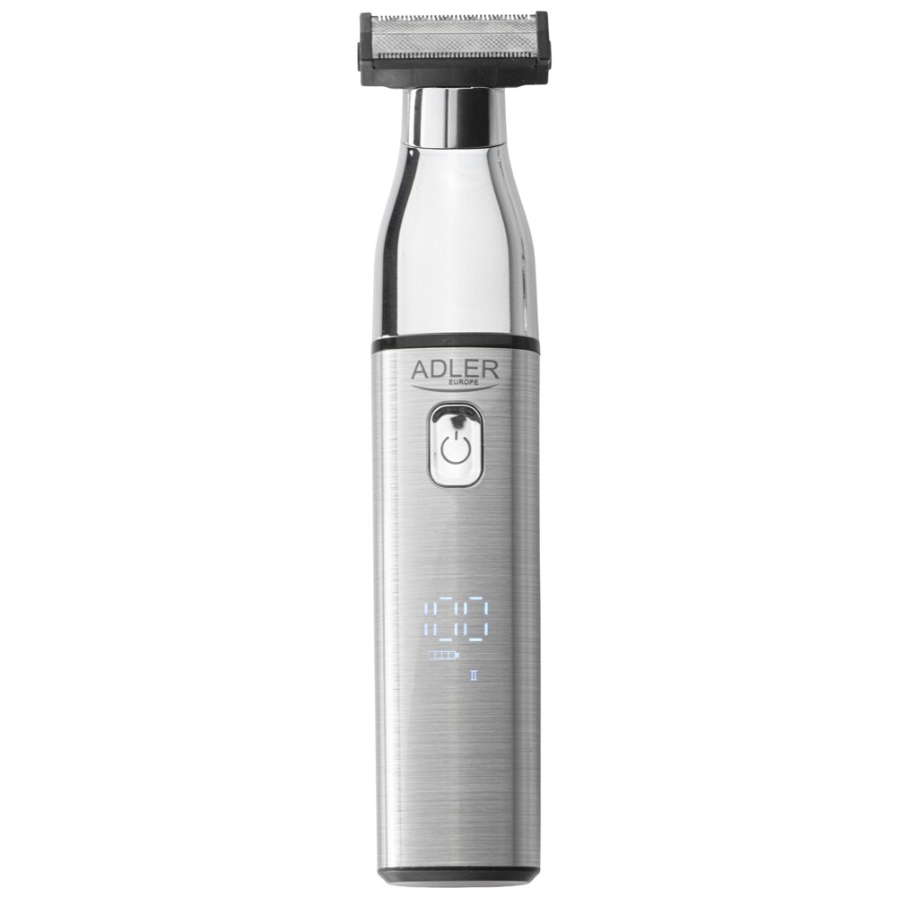 Adler AD 2968 parta- ja viiksitrimmeri – 0,5–4,5 mm, 2 nopeutta, LED-näyttö, 150 min akunkesto