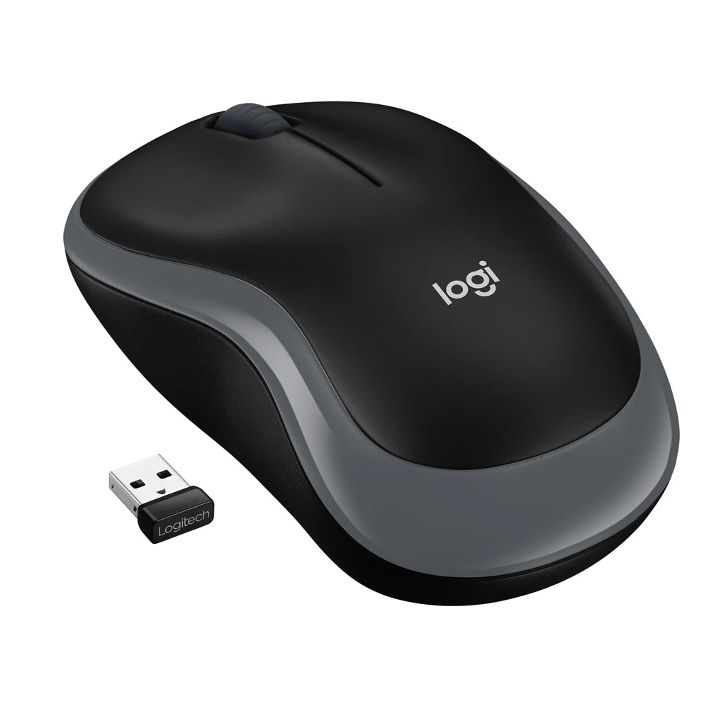 Logitech M185 langaton hiiri, harmaa / Tietokonehiiri / Langaton tietokonehiiri