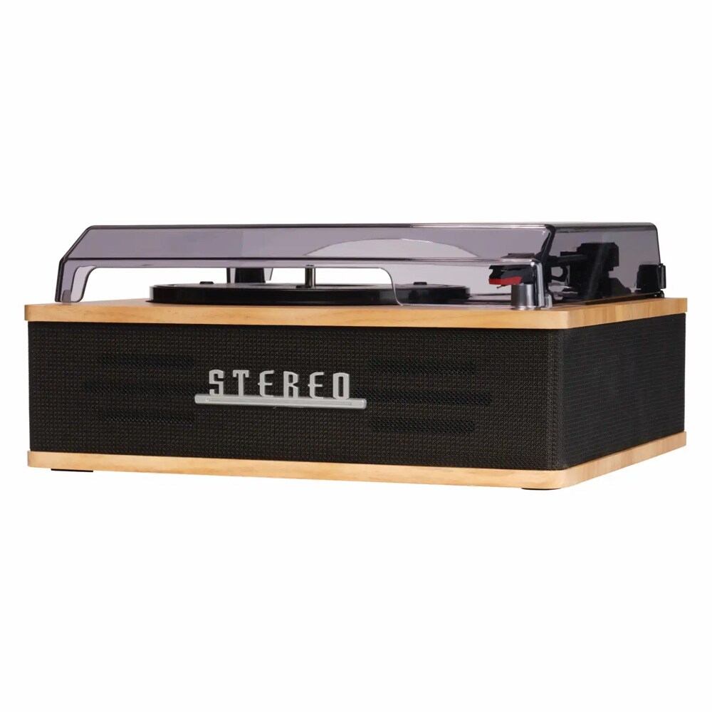 Denver VPB-262LW Levysoitin Bluetooth 5.0 -yhteydellä – sisäänrakennetut stereokaiuttimet, 33/45/78 RPM, kuulokeliitäntä