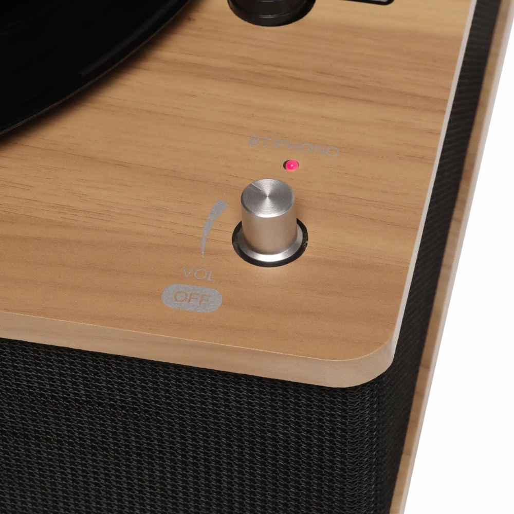 Denver VPB-262LW Levysoitin Bluetooth 5.0 -yhteydellä – sisäänrakennetut stereokaiuttimet, 33/45/78 RPM, kuulokeliitäntä