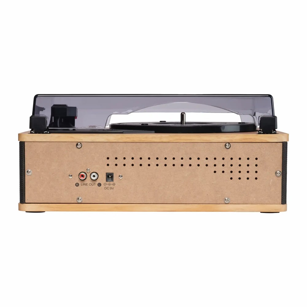 Denver VPB-262LW Levysoitin Bluetooth 5.0 -yhteydellä – sisäänrakennetut stereokaiuttimet, 33/45/78 RPM, kuulokeliitäntä